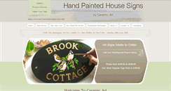 Desktop Screenshot of handpaintedhousesigns.co.uk