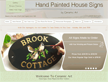 Tablet Screenshot of handpaintedhousesigns.co.uk